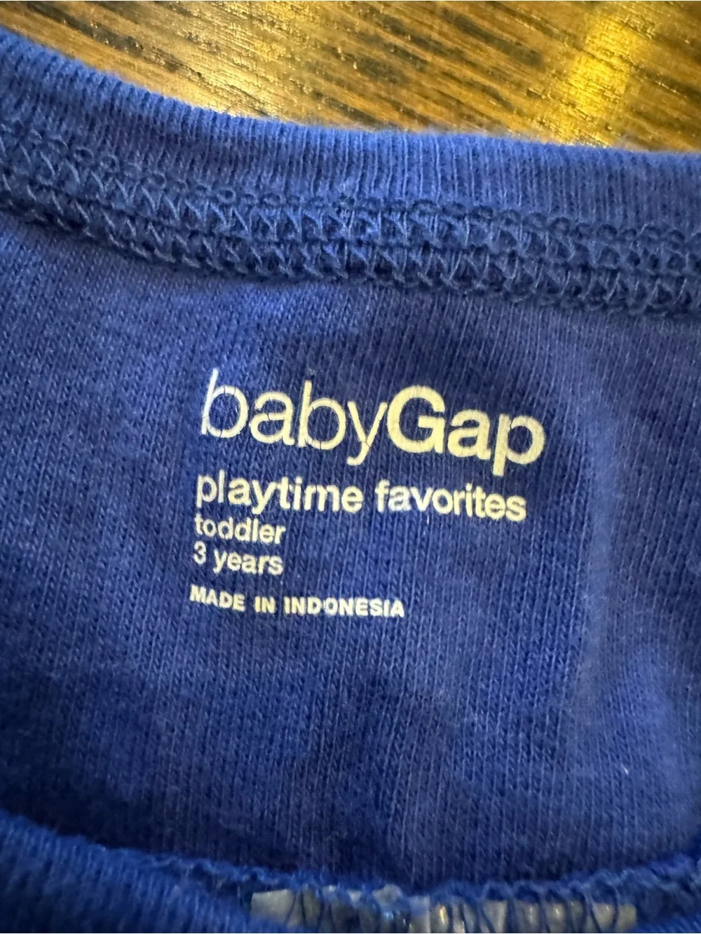 GAP Blue 'One of a Kind' Girls Tank Top with Multicolor Print